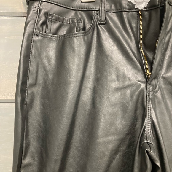 High Rise OG Straight Leg Faux Leather Women’s Pants - Picture 7 of 8